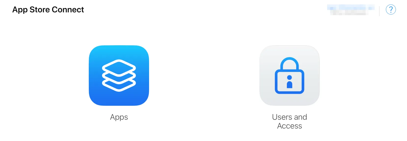 App Store connect icons