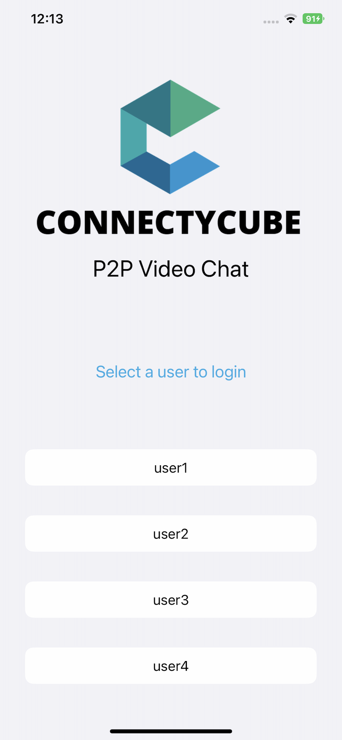 iOS Video Chat code sample demo