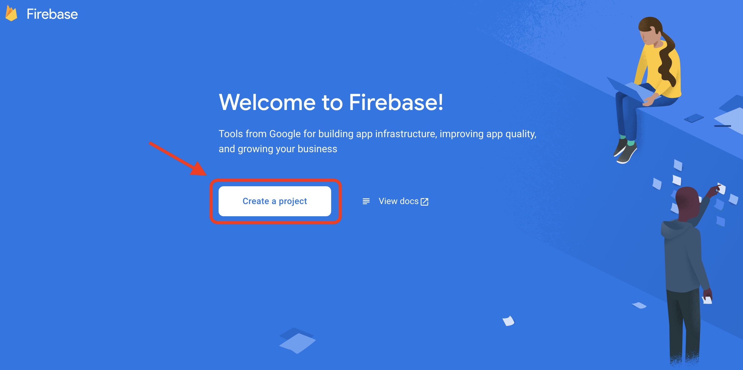Adding Project in Firebase